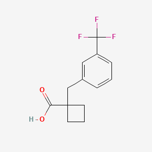 1-[3-(Trifluoromethyl)phenyl]methyl-cyclobutane-1-carboxylic acid - 1439902-85-8