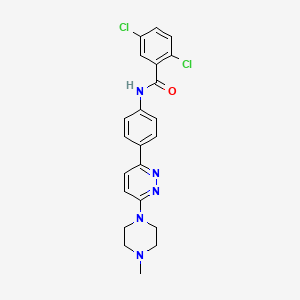 2,5-dichloro-N-(4-(6-(4-methylpiperazin-1-yl)pyridazin-3-yl)phenyl)benzamide - 922613-24-9