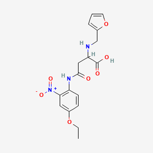 4-((4-Ethoxy-2-nitrophenyl)amino)-2-((furan-2-ylmethyl)amino)-4-oxobutanoic acid - 1103511-01-8