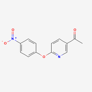 1-(6-(4-Nitrophenoxy)pyridin-3-yl)ethanone - 1546211-12-4