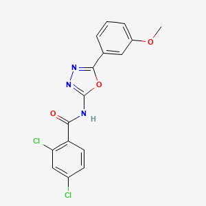 2,4-dichloro-N-[5-(3-methoxyphenyl)-1,3,4-oxadiazol-2-yl]benzamide - 865286-27-7
