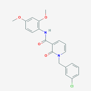 1-(3-chlorobenzyl)-N-(2,4-dimethoxyphenyl)-2-oxo-1,2-dihydropyridine-3-carboxamide - 946222-37-3