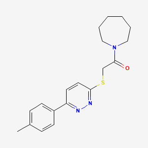 1-(Azepan-1-yl)-2-((6-(p-tolyl)pyridazin-3-yl)thio)ethanone - 872689-32-2