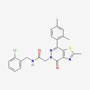 N-(2-chlorobenzyl)-2-(7-(2,4-dimethylphenyl)-2-methyl-4-oxothiazolo[4,5-d]pyridazin-5(4H)-yl)acetamide - 953961-95-0