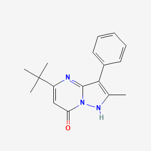 5-Tert-butyl-2-methyl-3-phenylpyrazolo[1,5-a]pyrimidin-7-ol - 877798-07-7