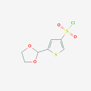 5-(1,3-Dioxolan-2-yl)thiophene-3-sulfonyl chloride - 2241140-95-2
