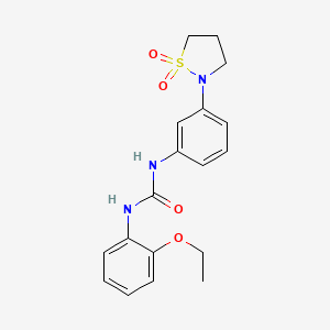 1-(3-(1,1-Dioxidoisothiazolidin-2-yl)phenyl)-3-(2-ethoxyphenyl)urea - 1203198-76-8