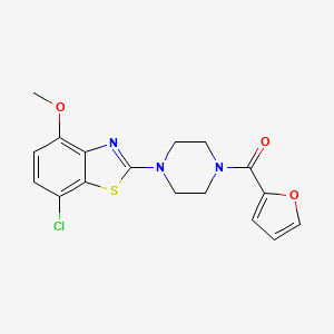 (4-(7-Chloro-4-methoxybenzo[d]thiazol-2-yl)piperazin-1-yl)(furan-2-yl)methanone - 886953-14-6