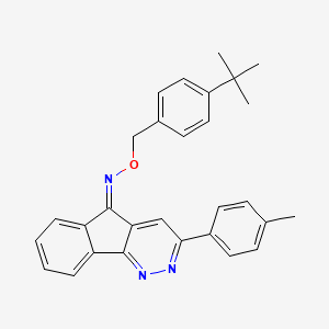 (5Z)-N-[(4-tert-butylphenyl)methoxy]-3-(4-methylphenyl)-5H-indeno[1,2-c]pyridazin-5-imine - 477886-04-7