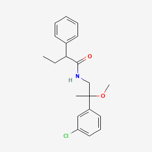 N-[2-(3-chlorophenyl)-2-methoxypropyl]-2-phenylbutanamide - 1798511-61-1