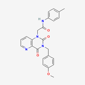 2-(3-(4-methoxybenzyl)-2,4-dioxo-3,4-dihydropyrido[3,2-d]pyrimidin-1(2H)-yl)-N-(p-tolyl)acetamide - 923216-33-5