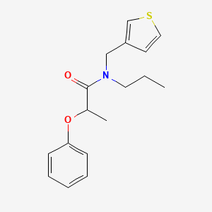 2-phenoxy-N-propyl-N-(thiophen-3-ylmethyl)propanamide - 1235641-99-2