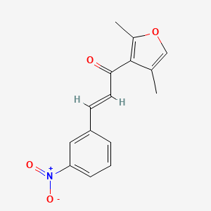 (E)-1-(2,4-dimethylfuran-3-yl)-3-(3-nitrophenyl)prop-2-en-1-one - 391868-54-5