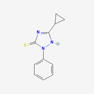 3-cyclopropyl-1-phenyl-1H-1,2,4-triazole-5-thiol - 923193-02-6