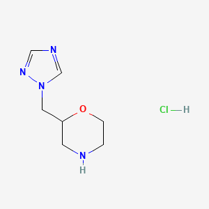 2-(1H-1,2,4-triazol-1-ylmethyl)morpholine hydrochloride - 1315366-86-9