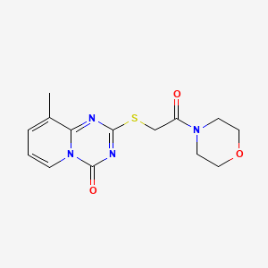 9-methyl-2-{[2-(morpholin-4-yl)-2-oxoethyl]sulfanyl}-4H-pyrido[1,2-a][1,3,5]triazin-4-one - 896338-35-5
