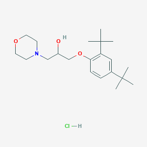 1-(2,4-Di-tert-butylphenoxy)-3-morpholinopropan-2-ol hydrochloride - 1185405-15-5