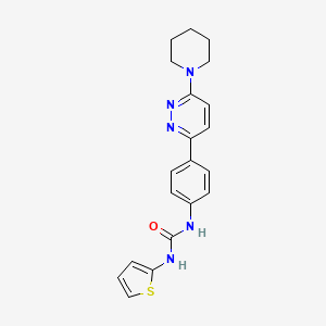 1-(4-(6-(Piperidin-1-yl)pyridazin-3-yl)phenyl)-3-(thiophen-2-yl)urea - 1049217-99-3