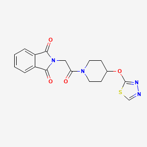 2-(2-(4-((1,3,4-Thiadiazol-2-yl)oxy)piperidin-1-yl)-2-oxoethyl)isoindoline-1,3-dione - 2178771-88-3