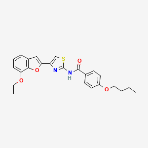 4-butoxy-N-[4-(7-ethoxy-1-benzofuran-2-yl)-1,3-thiazol-2-yl]benzamide - 921526-35-4