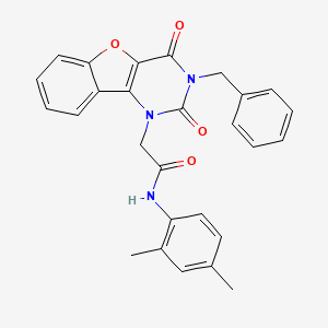2-(3-benzyl-2,4-dioxo-3,4-dihydrobenzofuro[3,2-d]pyrimidin-1(2H)-yl)-N-(2,4-dimethylphenyl)acetamide - 892419-50-0
