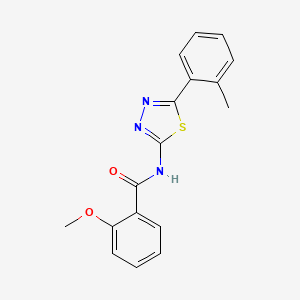 2-methoxy-N-[5-(2-methylphenyl)-1,3,4-thiadiazol-2-yl]benzamide - 391226-85-0