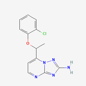 7-[1-(2-Chlorophenoxy)ethyl]-[1,2,4]triazolo[1,5-a]pyrimidin-2-amine - 477865-28-4