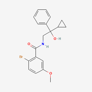 2-bromo-N-(2-cyclopropyl-2-hydroxy-2-phenylethyl)-5-methoxybenzamide - 1421457-66-0