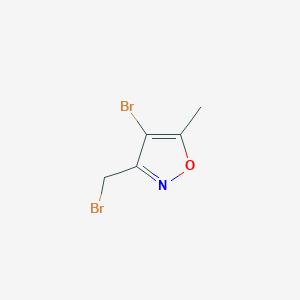 4-Bromo-3-(bromomethyl)-5-methyl-1,2-oxazole - 2375267-57-3