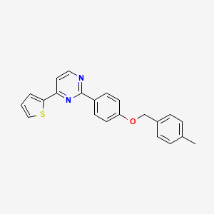2-{4-[(4-Methylbenzyl)oxy]phenyl}-4-(2-thienyl)pyrimidine - 477862-32-1