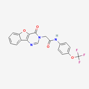 2-(4-oxobenzofuro[3,2-d]pyrimidin-3(4H)-yl)-N-(4-(trifluoromethoxy)phenyl)acetamide - 849616-63-3
