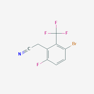 3-Bromo-6-fluoro-2-(trifluoromethyl)phenylacetonitrile - 2091737-61-8