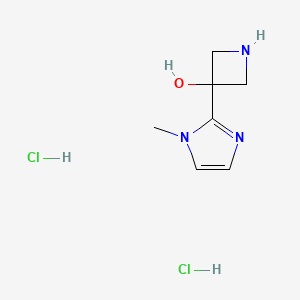 3-(1-methyl-1H-imidazol-2-yl)azetidin-3-ol dihydrochloride - 2089257-66-7
