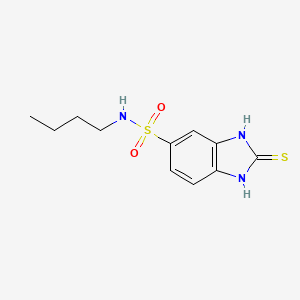 N-butyl-2-sulfanyl-1H-1,3-benzodiazole-6-sulfonamide - 519150-45-9