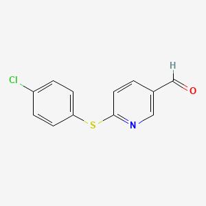 6-[(4-Chlorophenyl)Sulfanyl]Nicotinaldehyde - 328547-40-6