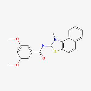 3,5-dimethoxy-N-[(2E)-1-methyl-1H,2H-naphtho[1,2-d][1,3]thiazol-2-ylidene]benzamide - 477499-73-3