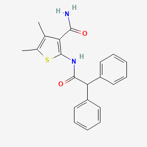 2-(2,2-Diphenylacetamido)-4,5-dimethylthiophene-3-carboxamide - 433256-80-5