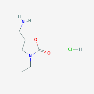 5-(Aminomethyl)-3-ethyl-1,3-oxazolidin-2-one hydrochloride - 1909316-71-7