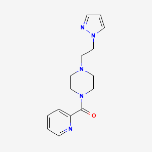 1-[2-(1H-pyrazol-1-yl)ethyl]-4-(pyridine-2-carbonyl)piperazine - 1334371-53-7