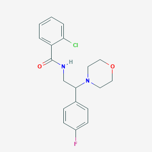2-chloro-N-[2-(4-fluorophenyl)-2-(morpholin-4-yl)ethyl]benzamide - 924094-94-0