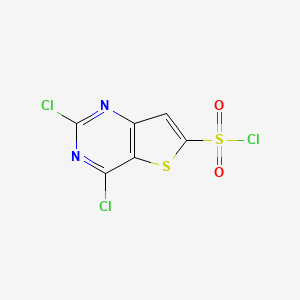 2,4-Dichlorothieno[3,2-d]pyrimidine-6-sulfonyl chloride - 2361636-13-5