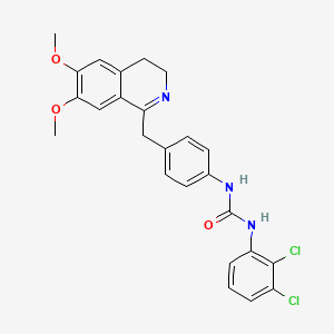 3-(2,3-DICHLOROPHENYL)-1-(4-((6,7-DIMETHOXY(3,4-DIHYDROISOQUINOLYL))METHYL)PHENYL)UREA - 1023504-62-2