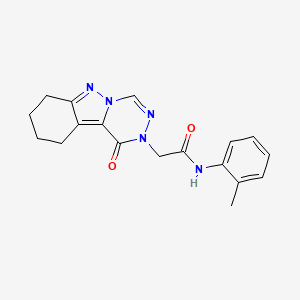 2-(1-oxo-7,8,9,10-tetrahydro-[1,2,4]triazino[4,5-b]indazol-2(1H)-yl)-N-(o-tolyl)acetamide - 1031981-83-5
