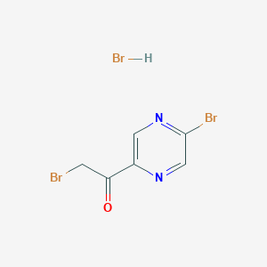 2-Bromo-1-(5-bromopyrazin-2-yl)ethan-1-one hydrobromide - 1803612-23-8