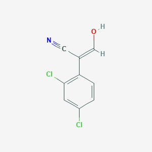 (2Z)-2-(2,4-dichlorophenyl)-3-hydroxyprop-2-enenitrile - 115716-98-8