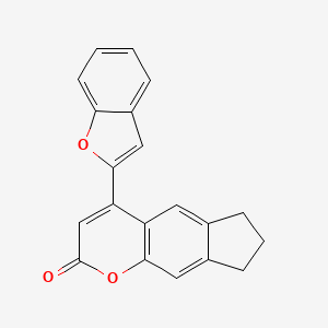 4-(1-benzofuran-2-yl)-2H,6H,7H,8H-cyclopenta[g]chromen-2-one - 858770-61-3