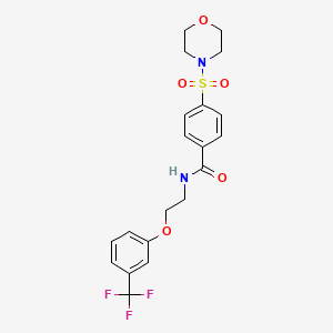 4-(morpholine-4-sulfonyl)-N-{2-[3-(trifluoromethyl)phenoxy]ethyl}benzamide - 1105211-46-8