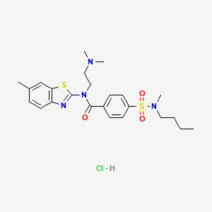 4-(N-butyl-N-methylsulfamoyl)-N-(2-(dimethylamino)ethyl)-N-(6-methylbenzo[d]thiazol-2-yl)benzamide hydrochloride - 1052531-04-0