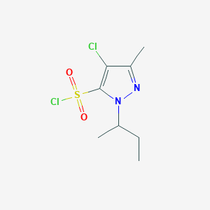 1-sec-butyl-4-chloro-3-methyl-1H-pyrazole-5-sulfonyl chloride - 1245823-80-6