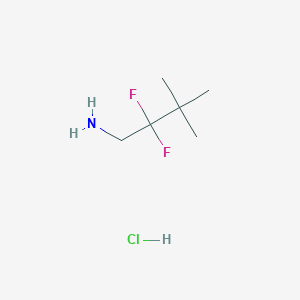 2,2-Difluoro-3,3-dimethylbutan-1-amine hydrochloride - 1781610-28-3
